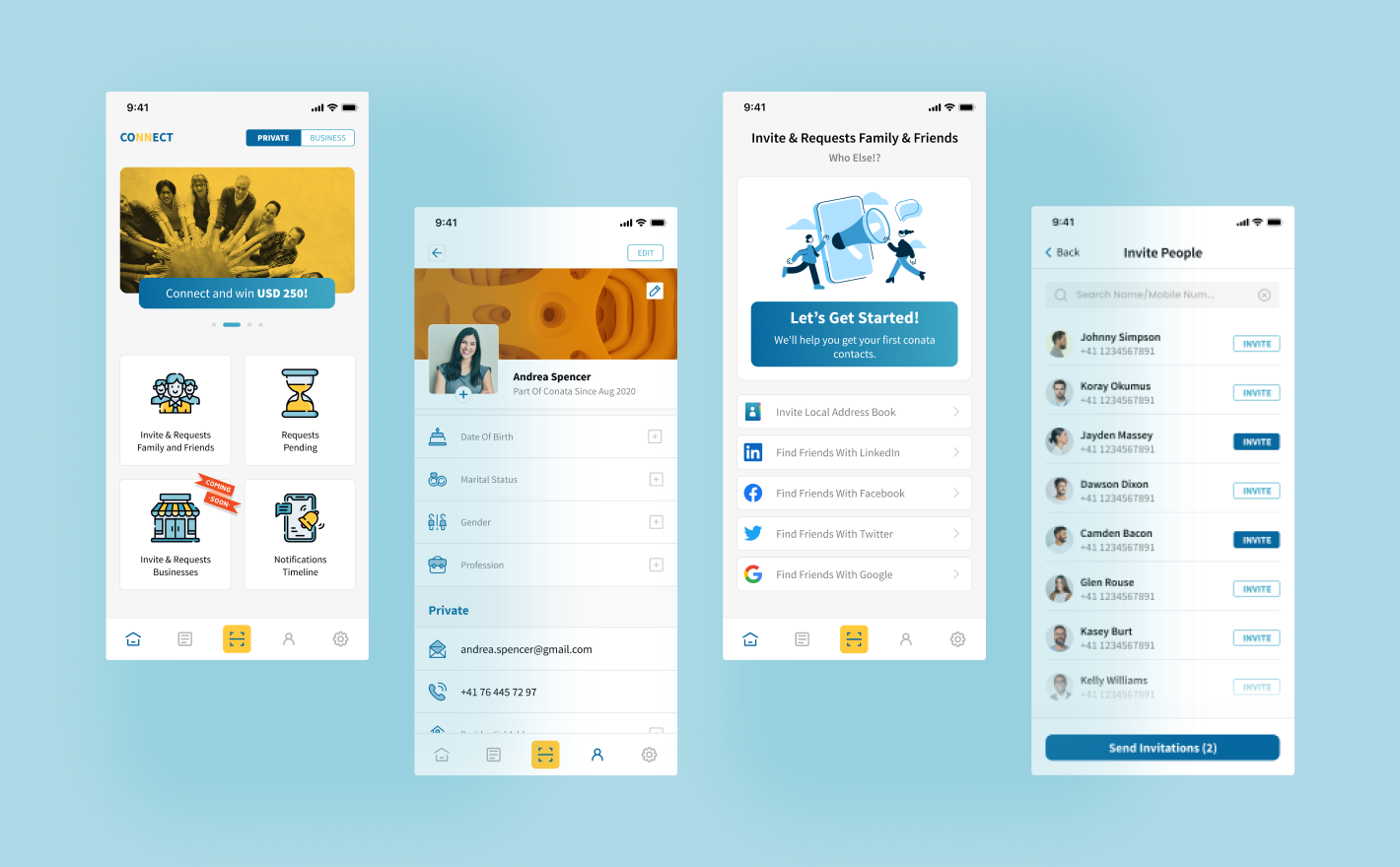 Business Networking and e-contact